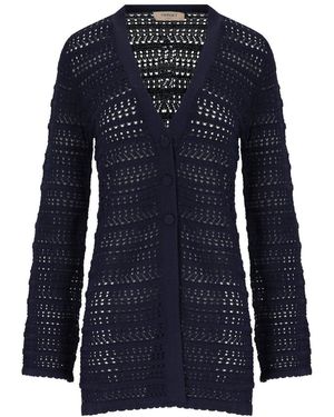 Twinset Cardigan Traforato - Blu