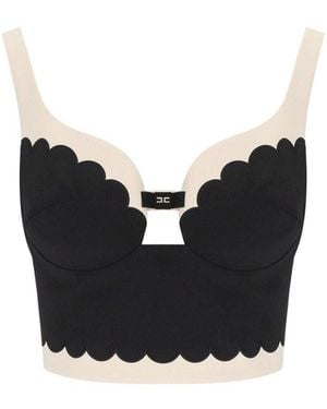 Elisabetta Franchi Butter top - Schwarz
