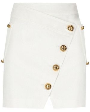 Elisabetta Franchi Mini Skirt - White