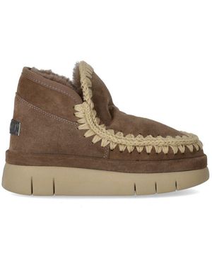 Mou Bounce Welt Suede Elephant Trainer - Brown