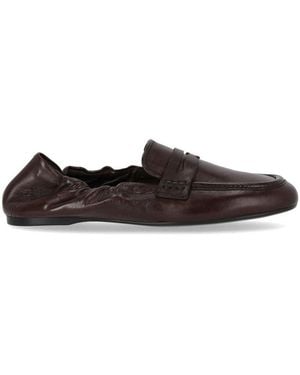Guglielmo Rotta Satin Loafer - Brown