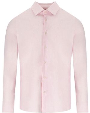 ARCHIVIUM Camisa efecto lino - Rosa