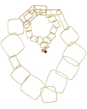 Almala Collana Geometric Àlmala - Bianco