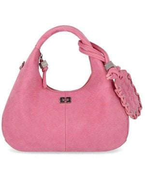 Ganni Borsa Hobo Mini - Rosa
