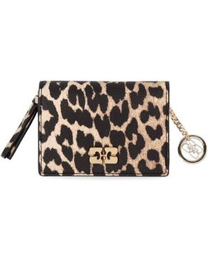Ganni Bou Animalier Card Holder - White