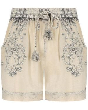 PAHIESA FORMENTERA Graue Shorts - Natur