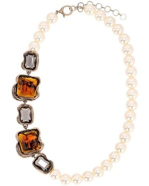 Weekend by Maxmara Collana Fresia Perle - Bianco