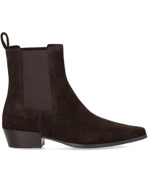 Strategia Stiefelette Velour Aus Braunem Wildleder