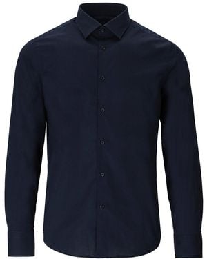 GMF 965 Popeline Overhemd - Blauw