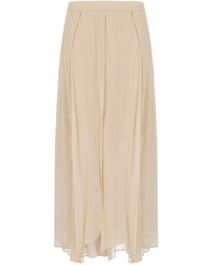 Marella Zattera Long Skirt - Natural