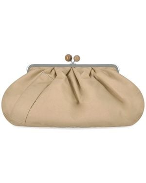Weekend by Maxmara Pasticcino Apio Large Clutch - Natural