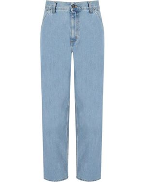 Carhartt Jeans single knee blue stone bleached - Azul