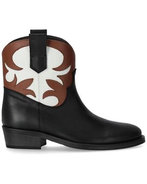 Via Roma 15 Malibu' santa monica mehrfarbige stiefelette - Schwarz