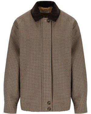 Weekend by Maxmara Giacca Festa Pied De Poule - Marrone