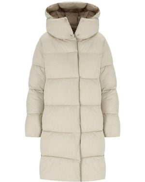 Save The Duck Abrigo acolchado con capucha sibyl - Blanco