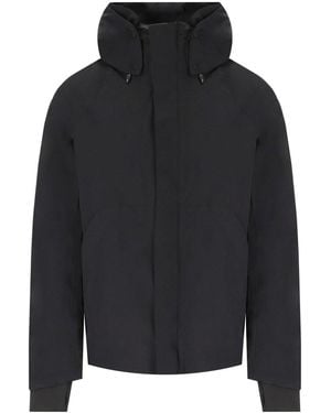 KRAKATAU Chaqueta con capucha weryk negra - Negro