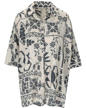 PAHIESA FORMENTERA Ecru Shirt - Grey