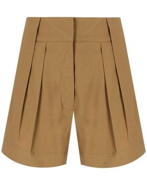 FEDERICA TOSI Classic Khaki Shorts - Natural