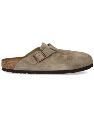 Birkenstock Boston Soft Footbed Taupe Clog - Braun
