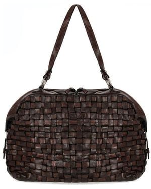 Campomaggi Rachele Large Dark Bowler Bag - Black
