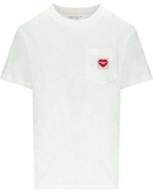 Carhartt W's S/s Pocket Heart T-shirt - White