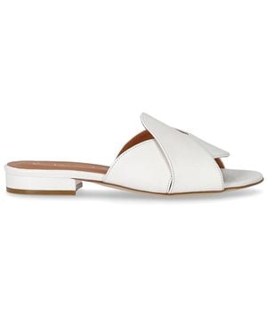 Via Roma 15 Sandalia plana blanca - Blanco