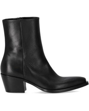 Strategia Heeled Ankle Boot - Black