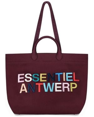 Essentiel Antwerp Bolso maxi hedness burdeos - Rojo