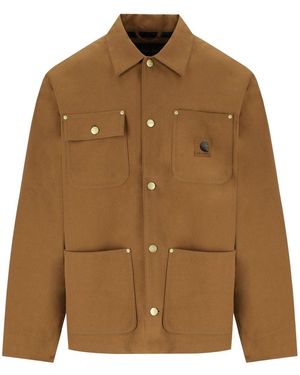 Carhartt Giacca Michigan Artificial Suede Hamilton - Marrone