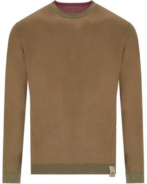 Bob Pullover À Col Rond Réversible Bart Rose - Marron