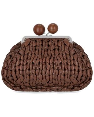 Weekend by Maxmara Pasticcino Alibero Medium Clutch - Brown