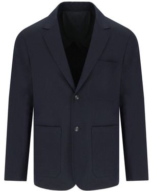 Emporio Armani Single-Breasted Jacket - Blue