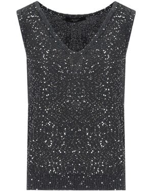 Weekend by Maxmara Tempo Anthracite Top - Black