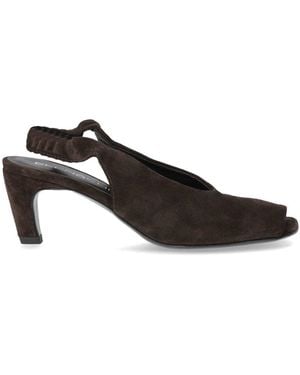 Elena Iachi Dark Heeled Sandal - Brown