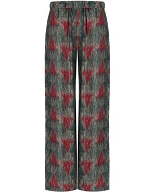 Max Mara Piovra Multicoloured Trousers - Grey
