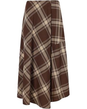 Weekend by Maxmara Gonna A Portafoglio Lanoso - Marrone
