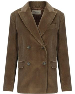 Weekend by Maxmara Katanga Double-Breasted Blazer - Green