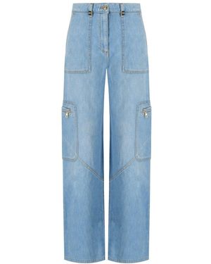 Elisabetta Franchi Light Cargo Jeans - Blue