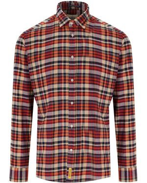 B-D BAGGIES Bradford check beige hemd - Rot