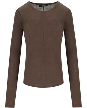 Weekend by Maxmara Vincita Braunes Langarm-T-Shirt