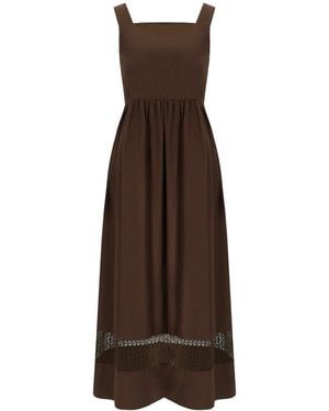 Weekend by Maxmara Gola Chocolate Dress - Brown