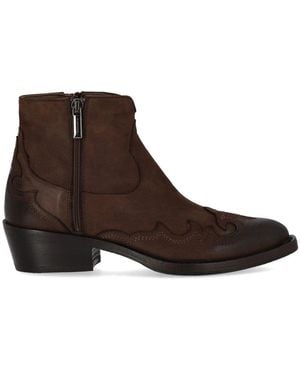 Duccio Del Duca Dark Texan Ankle Boot - Brown