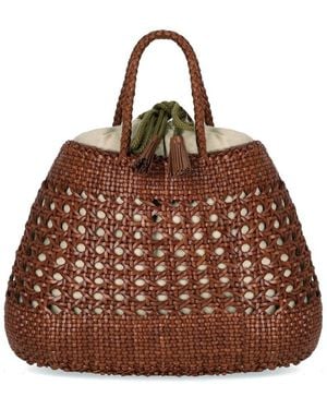 Dragon Diffusion Santa Cano Basket Bag - Brown