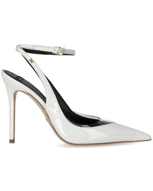 Elisabetta Franchi Ivory Slingback Pump - White
