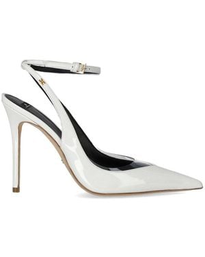 Elisabetta Franchi Ivory Slingback Pump - White