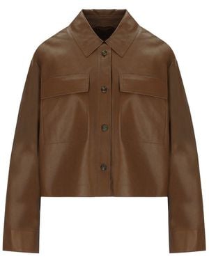 Weekend by Maxmara Piovra Leather Jacket - Brown