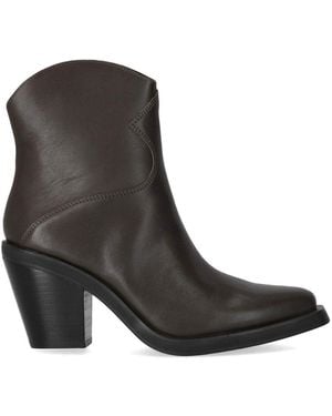 Ash Judy Texan Ankle Boot - Black