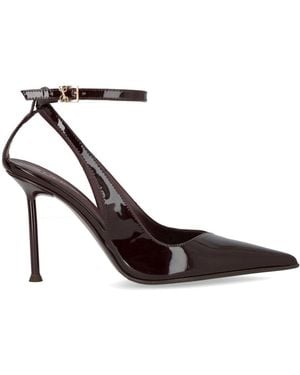 Sergio Levantesi Dark Patent Leather Slingback Penelope - Brown