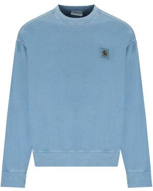 Carhartt Felpa Nelson Clay - Blu
