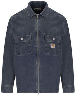 Carhartt Giacca Camicia Reynold Dusky - Blu